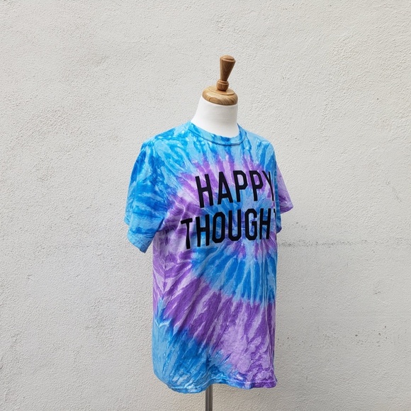 Vintage Happy Thoughts Tie Dye Tee - Picture 9 of 9